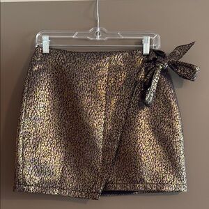 Express Black and Gold Skirt